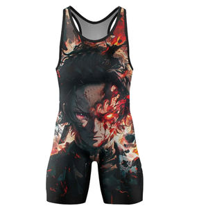 Combinaisons de lutte personnalisées par sublimation pour hommes et filles – Maillots de lutte intégraux - Product Image 2