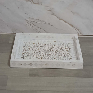 ถาดอาหารเช้าลายมุก, ถาดเสิร์ฟลายมุก, ถาดลายมุกสีน้ำเงินรูปปลา โดย HF CRAFTS - Product Image 4
