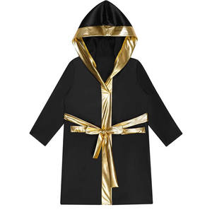 Professional Satin <b>Boxing</b> <b>Robe</b> Customized Embroidery Sublimation Gym <b>Boxing</b> Karate Training Entrance Wear - Product Image 1