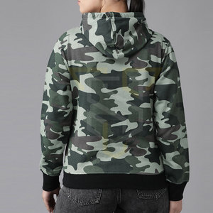 Sudaderas con Capucha de Manga Larga para Mujer, Estampado de Camuflaje, Nueva Llegada, Alta Calidad - Product Image 3
