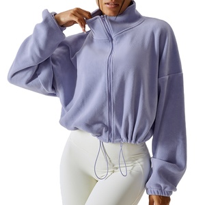 Women's Cotton <b>Cropped</b> Hoodie with Custom Logo <b>Zip</b>-<b>Up</b> Bottom Crop Top for Winter 2025 Front Position Hooded - Product Image 6