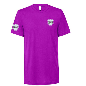 T-shirts Bella Canvas BELLA+CANVAS 3001 CVC en Coton Mélangé Rose Charité, Manches Courtes, Personnalisables pour Votre Marque - Product Image 2