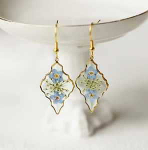 Pendientes de Resina con Forma de Ángel para Mujer - Joyería Elegante y Moderna, Ecológica, para Fiestas y Bodas, MN EXPORTS MNE-3637 - Product Image 4