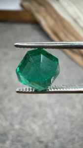 Jai Narayan <b>Gems</b> 2.31 Ct Natural Zambian Emerald Octagon Cut Loose Green Gemstone Color Play/<b>Fire</b> 7.60x7.60mm Ring Pendant Fine - Product Image 2