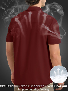 เสื้อตกปลาแบบมีซิป กระเป๋าเสื้อระบายอากาศได้ดี สวมใส่สบาย เนื้อผ้านุ่มพิเศษสำหรับผู้ชาย ปกเสื้อพับได้ - Product Image 4
