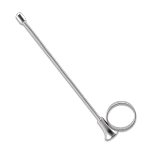 Guide d'aiguille Pudendal pour trompette d'Iowa, réglable, en acier inoxydable, instrument vétérinaire obstétrical réutilisable - Product Image 3