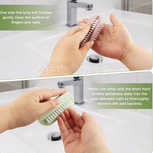 High Performance Nail Cleaning <b>Brush</b> Premium Nail Cleaning <b>Brush</b> Fine Soft Bristles With Comfortable Grip And <b>Smooth</b> Finish - Product Image 3