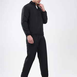 Latest Summer Casual Fashion Design Men's 2-Piece Customizable Heavyweight Track Suit Set Zipper Hoodie Fleece <b>Material</b> Custom - Product Image 4