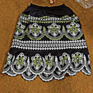 Jupe droite en coton de haute qualité, nouvelle collection été 2026, style écologique brodé, taille naturelle, longueur genou, style preppy - Product Image 3