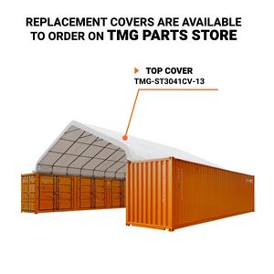 Tenda a tetto a punta in tessuto PVC ignifugo 40FT X 30FT per parchi - Serie Pro con protezione UV TMG ST3041CV - Product Image 5