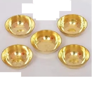 Cuenco Decorativo de Latón para Ofrendas y Oraciones Feng Shui, Cuenco de Dinero Pulido, Decoración para el Hogar, Regalos de Boda Únicos, Rituales - Product Image 1