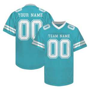 Camiseta de Fútbol Americano Personalizada para Exteriores, Nombre y Número, 100% Poliéster, Sublimada por Transferencia de Calor - Product Image 6