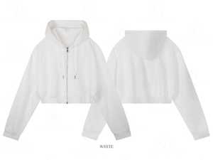 เสื้อฮู้ดครอปพิมพ์ลายกราฟิกสำหรับแฟชั่นประจำวันและลุคสตรีทสมัยใหม่ - Product Image 3