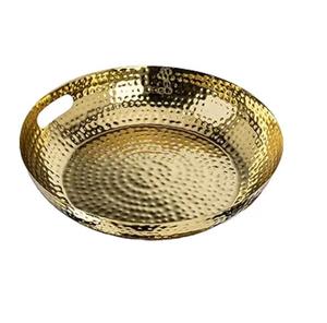 Plateau de service rectangulaire en laiton massif doré de haute qualité, finition dorée, décoratif, pour la maison - Product Image 5