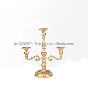 เชิงเทียนโลหะทาสีขาวสำหรับตกแต่งงานแต่งงานที่เก๋ไก๋ด้วยการออกแบบบรรยากาศแสงเทียนโรแมนติก - Product Image 3