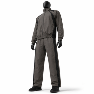 Conjunto Deportivo de 2 Piezas para Hombre, Chaqueta Cortavientos Ligera con Cierre Completo y Pantalones de Pierna Recta, Logotipo Personalizado OEM - Product Image 5