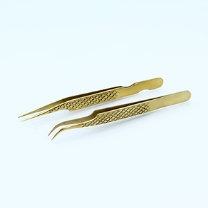 Fabricantes de Pinzas para Pestañas en Pakistán, Venta al por Mayor de Juego de 2 Pinzas para Pestañas de Precisión Profesional, Rectas y Curvas - Product Image 6