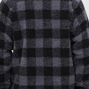 Custom Men's Sherpa Fleece <b>Jacket</b> <b>Winter</b> Stand Collar Faux Fur Polyester Coat - Product Image 3