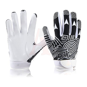 Wholesale American Football Gloves with Strong Grip Palm and Breathable Mesh Material for Professional Football Training Session - Product Image 4