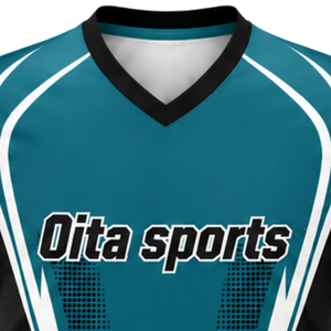 Manufacturer Custom Teal Black Sublimated Volleyball Jersey Short Sleeve Athletic Sports Shirt Team Wear Training Game Apparel - Product Image 5