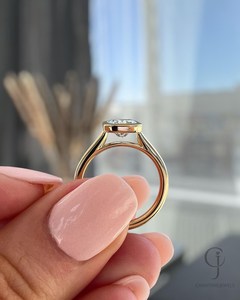 Gorgeous Radiant Cut Diamond Solitaire Ring For Unisex Lab Grown 3.03CT With 14K Solid Gold Engagement <b>Party</b> Gift For Girlfriend - Product Image 2