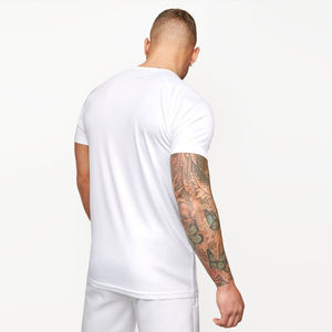 Men's White T-Shirt And Shorts <b>Set</b> Two Piece Crewneck Tee With Matching Shorts Casual Activewear Lounge Wear - Product Image 4