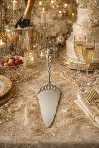 Ensemble de couverts de luxe en acier inoxydable argenté, cuillère, fourchette et couteau modernes gravés, écologiques, finition miroir, pour table royale, qualité supérieure - Product Image 3