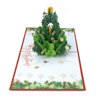 Tarjetas de felicitación de lujo con impresión personalizada y modelo 3D