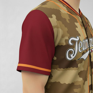 Último Modelo de Camiseta de Béisbol Personalizada para Hombre - Ropa Deportiva Transpirable para Adultos con Diseño Personalizado e Impresión de Logotipo para Equipos - Product Image 2