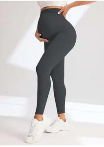 เลกกิ้งถักนิตติ้งสำหรับออกกำลังกาย ฟิตเนส โยคะ ใส่สบาย ระบายอากาศได้ดี เป็นมิตรกับสิ่งแวดล้อม เอวสูง ไร้ตะเข็บ คุณภาพสูง พร้อมโลโก้แบบกำหนดเองได้ - Product Image 6