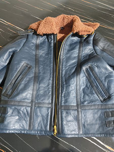 Veste en cuir de mouton respirante et coupe-vent de style universitaire pour femme, personnalisée, de qualité supérieure, vente en gros OEM, hiver - Product Image 2