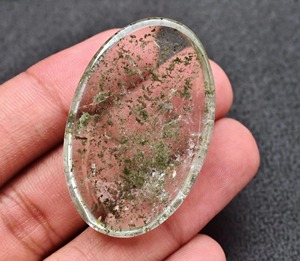 Cabochon de quartz lodolite naturel, cabochon de quartz jardin, vente en gros de pierres précieuses de quartz lodolite transparentes de toutes formes et tailles - Product Image 3