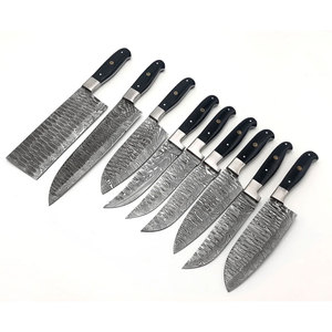 Juego de cuchillos de cocina estilo Damasco, colección de cuchillos de chef de acero Damasco duradero para cocinar fácilmente y uso en la cocina - Product Image 1