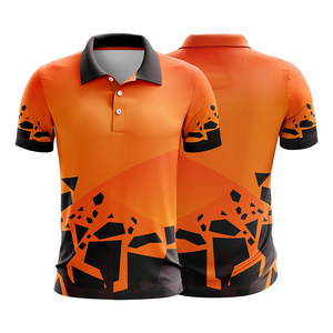 Polo Deportivo Unisex de Poliéster de Alta Calidad con Sublimación Digital a Color Personalizado para Clubes Deportivos, Crea Tu Propio Diseño de Cricket - Product Image 2