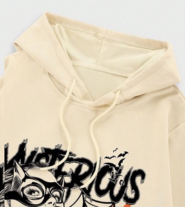 Sweat à capuche surdimensionné vintage personnalisé pour homme, imprimé par transfert thermique, en coton French Terry, écologique, anti-boulochage, coupe classique, vente en gros - Product Image 3