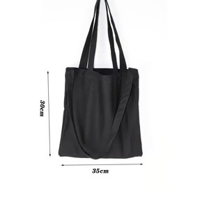 Bolsas de Lona Resistentes al Agua Estilo Inglés Color Sólido Correa para el Hombro Bolsa de Compras para Todas las Temporadas Forro de Poliéster Blanco - Product Image 6