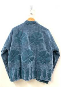 เสื้อแจ็คเก็ตกำมะหยี่ปักลายทำมือสำหรับผู้หญิง สไตล์ชาติพันธุ์ คอตั้ง สีฟ้าอมเขียว สำหรับฤดูหนาว ผลิตตามสั่งจากโรงงาน - Product Image 2