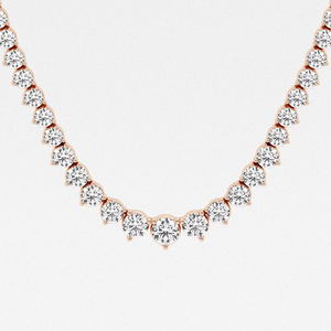 Collar de tenis Riviera con diamantes cultivados en laboratorio de 17 quilates, elegante y brillante, joyería de moda, cadena de tenis de lujo - Product Image 3