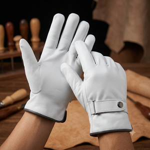 Premium Quality Customizable Soft Sheep Grain Leather JNM SAFETY <b>Driver</b> <b>Glove</b> CE Certification Anti-Slip Heat Resistance - Product Image 3