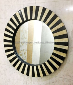 Cadre de miroir incrusté de résine de luxe pour la décoration intérieure Miroir décoratif personnalisé de Falak World Export - Product Image 5