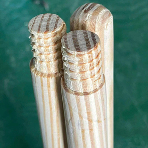 Premium Pine Wood <b>Broom</b> <b>Handle</b> Smooth Polished Surface Durable Strong Wooden <b>Broom</b> Stick OEM Factory Supply - Product Image 1
