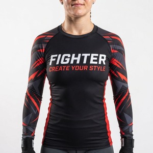 Camiseta de Entrenamiento de Manga Larga para Mujer, con Estampado Personalizado y Ajuste Deportivo de Compresión - Product Image 2