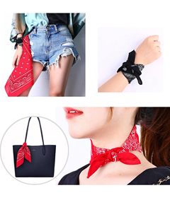 Customizable Cotton Bandana <b>Square</b> <b>Scarf</b> Paisley Design 22 Inch Digital Sublimation Printed Designs Custom Bandana Manufacturer - Product Image 5