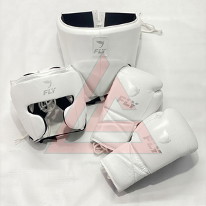 Kit de boxe en cuir de vachette véritable, fabriqué en usine, best-seller, avec logo personnalisé, pour entraînement des adultes. - Product Image 5