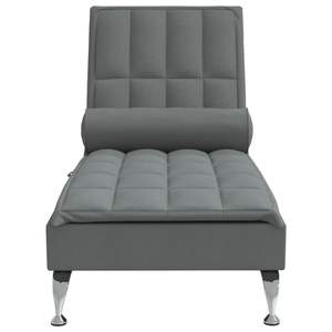 Chaise longue de massage gris foncé - Product Image 4