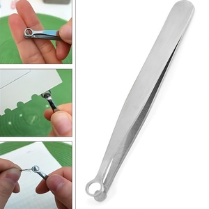 Professional Nose Hair <b>Removal</b> Tweezer Anti Slip Grip Manual Nose Hair Trimming <b>Tool</b> Eyebrow Tweezers Rounded Tip - Product Image 5