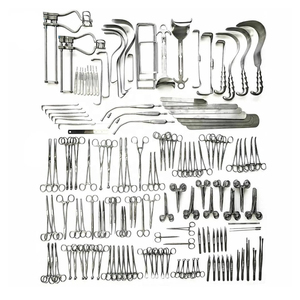 Juego de Instrumentos Quirúrgicos Completos de Grado Médico, Colección de Instrumentos de Cirugía General Reutilizables, Herramientas Quirúrgicas Manuales de Acero Inoxidable - Product Image 1