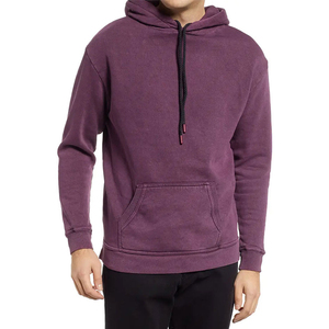Sweat à capuche pour homme en polyester tissé uni, style urbain décontracté, épais, chaud, printemps, écologique, séchage rapide, respirant, coupe ample - Product Image 5