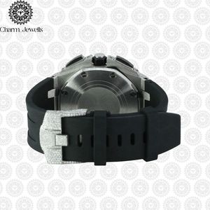 Montre de luxe pour homme en acier inoxydable Charm Jewells, cadran 40 mm, bracelet 20 cm, mouvement mécanique, étanche 10 bars, date automatique, fonction push - Product Image 4