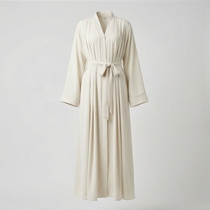 Abayas modestes pour femmes, ensembles de vêtements musulmans, robe hijab, ceinture, ensemble trois pièces, prix de gros, robe, vêtements islamiques, haute qualité - Product Image 1